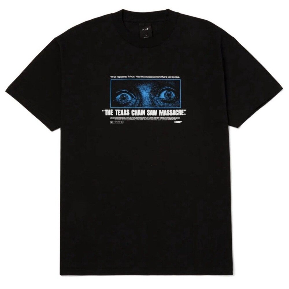 Huf x Texas Chainsaw Massacre T-Shirt Size M Black NWT Black Tee
